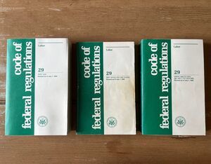 3 Code of Federal Regulations Labor Books National Archives & Records 1900-1926